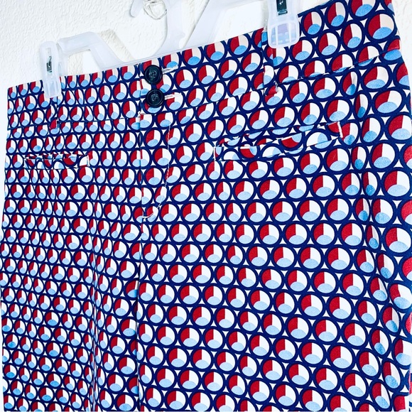 Anthropologie Cartonnier Charlie Ankle pants w/ geometric pattern. Size 12 - Picture 6 of 10